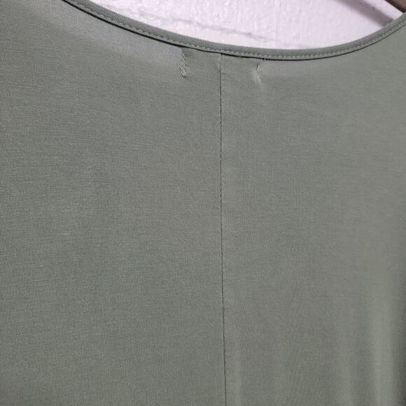 Piko Tunic Top Green Longsleeve A Line Pockets Bamboo 679 - Picture 7 of 10
